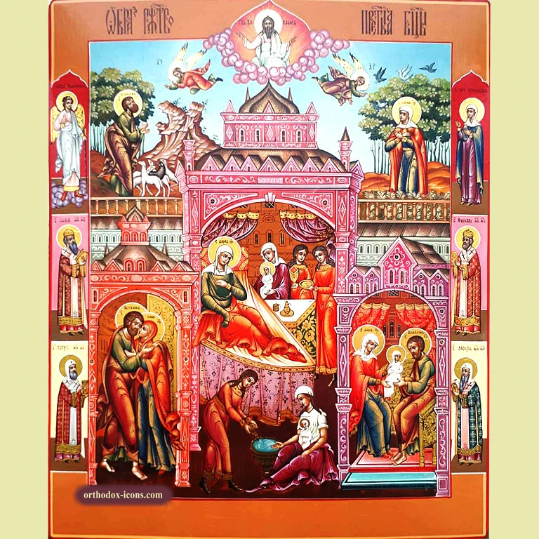 Nativity of the Theotokos Orthodox Icon