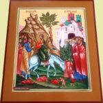 The Entry into Jerusalem Orthodox Icon
