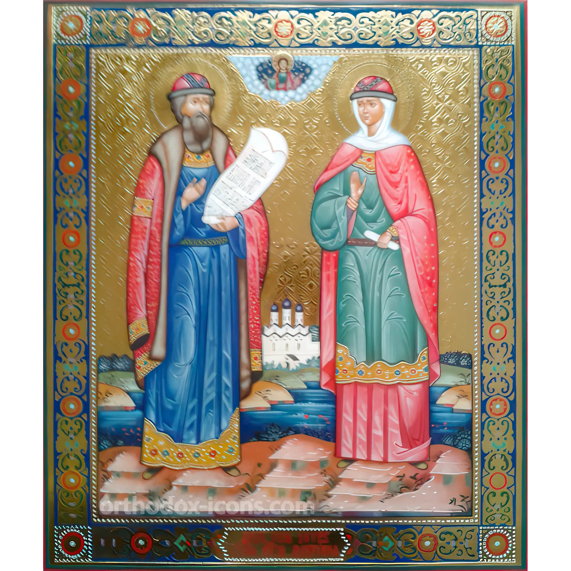 authentic-peter-and-fevronia-icon-1 Authentic Peter and Fevronia Icon