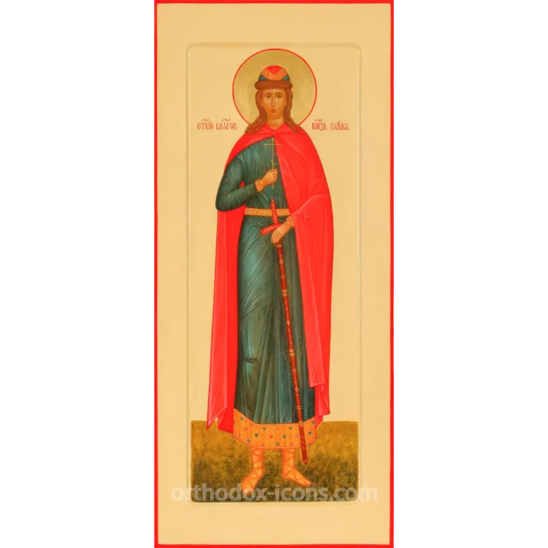 Blessed Prince Gleb Orthodox Icon