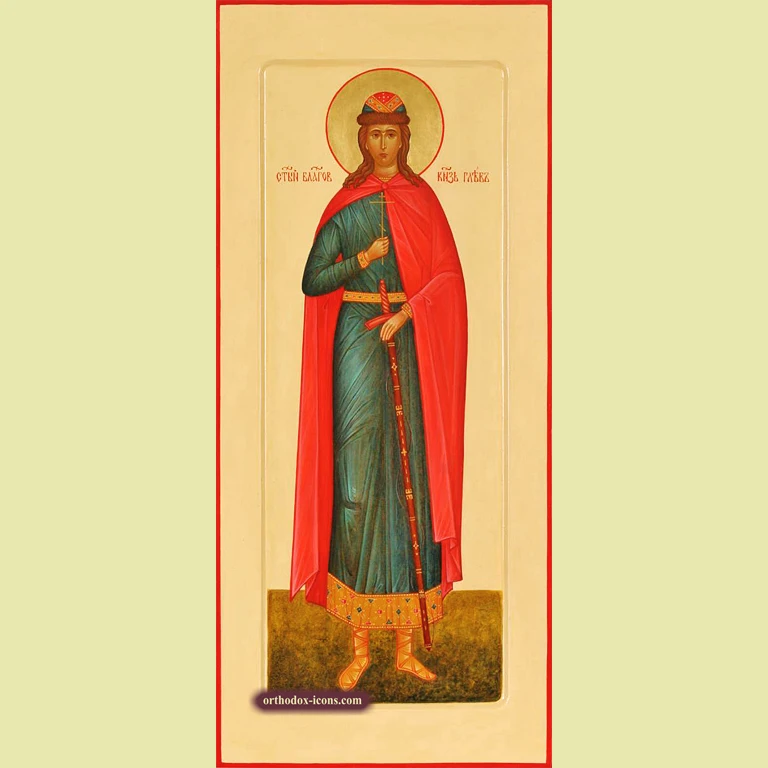 Blessed Prince Gleb Orthodox Icon