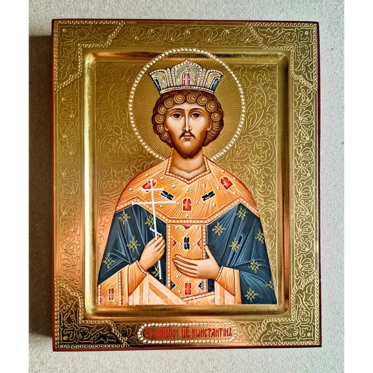 Constantine the Great Orthodox Icon | Hand-Painted