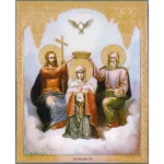 Coronation of the Virgin Orthodox Icon