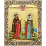 Filigree Icon of Peter and Fevronia
