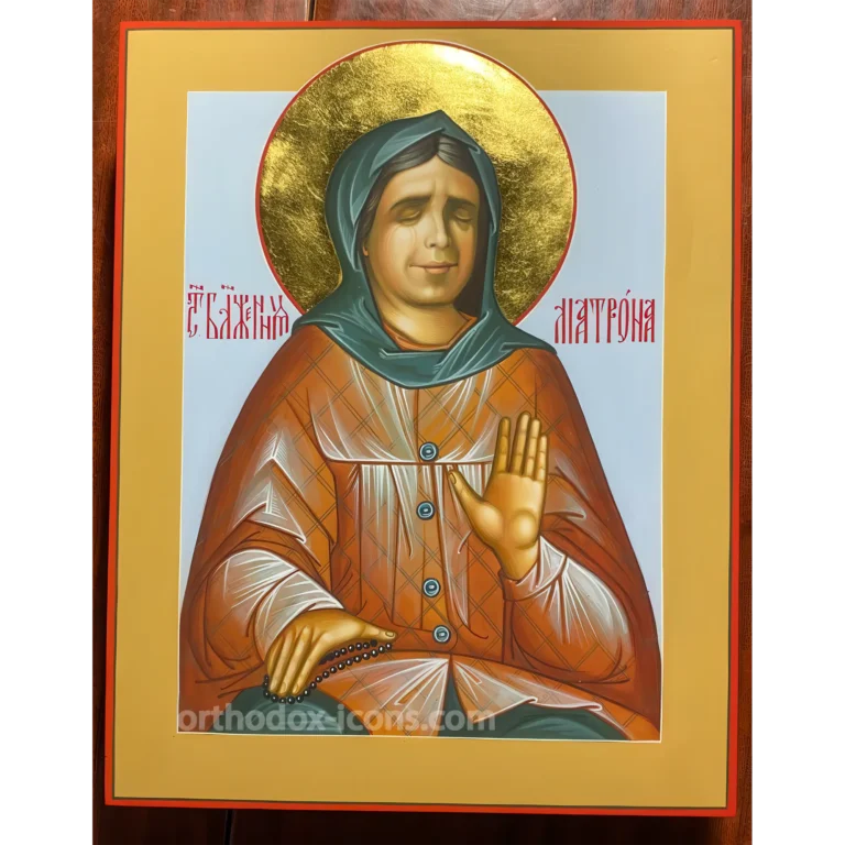 Hand Painted Icon of Blessed Matrona of Moscow