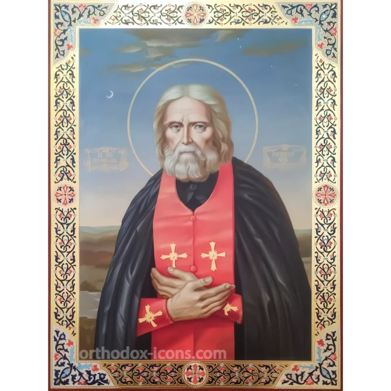 Hand Painted Icon of Saint Seraphim of Sarov