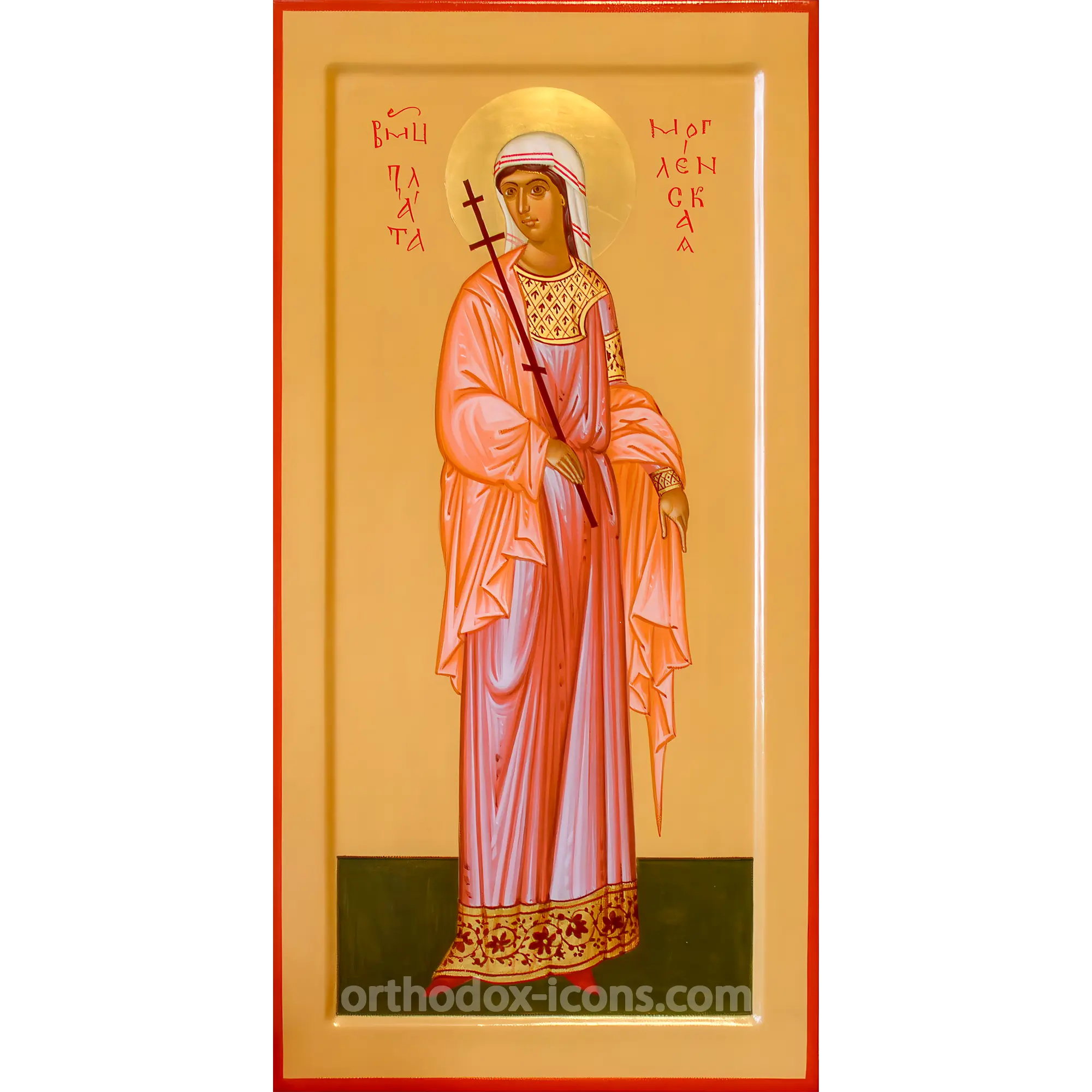 hand-painted-icon-of-st.-zlata-of-moglena-1 Hand-painted Icon of St. Zlata of Moglena