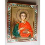 Hand Painted Orthodox Icon of Saint Panteleimon