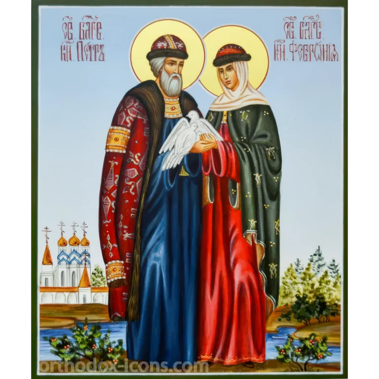 Icon of Saints Peter and Fevronia