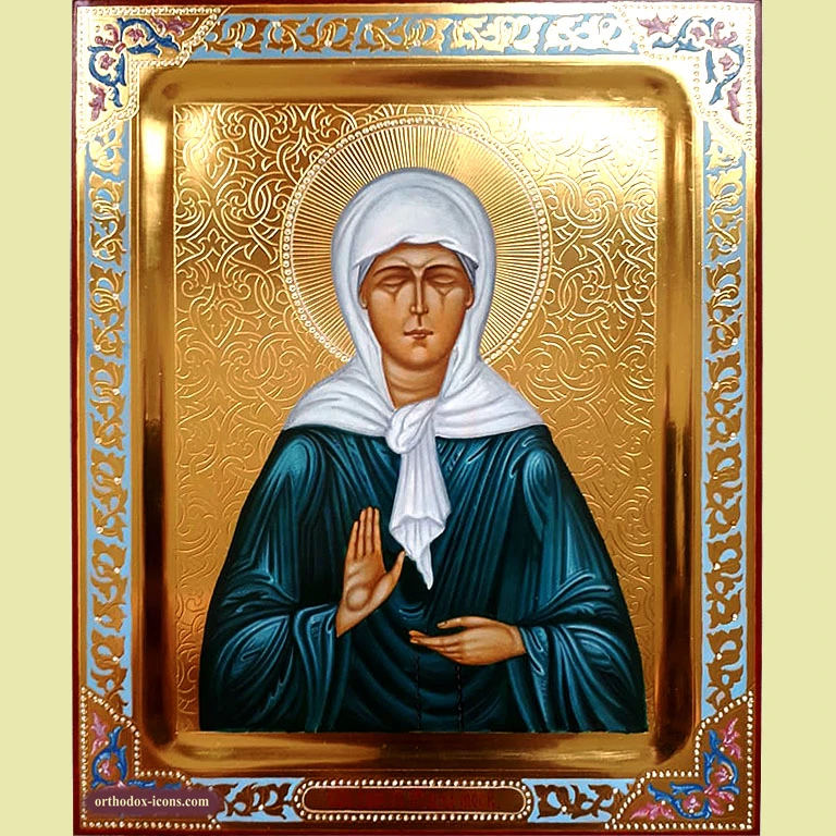 Blessed Matrona of Moscow Orthodox Icon