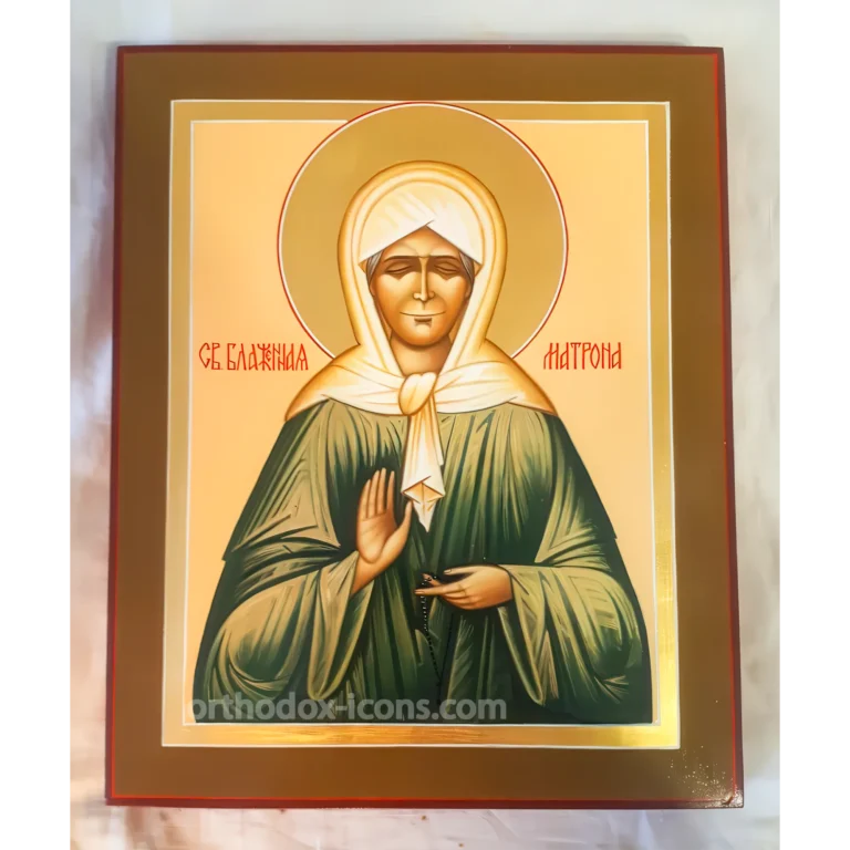 Matrona of Moscow Orthodox Icon | Hand-Painted Saint Matrona