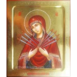 Mother Mary Seven Arrows Icon