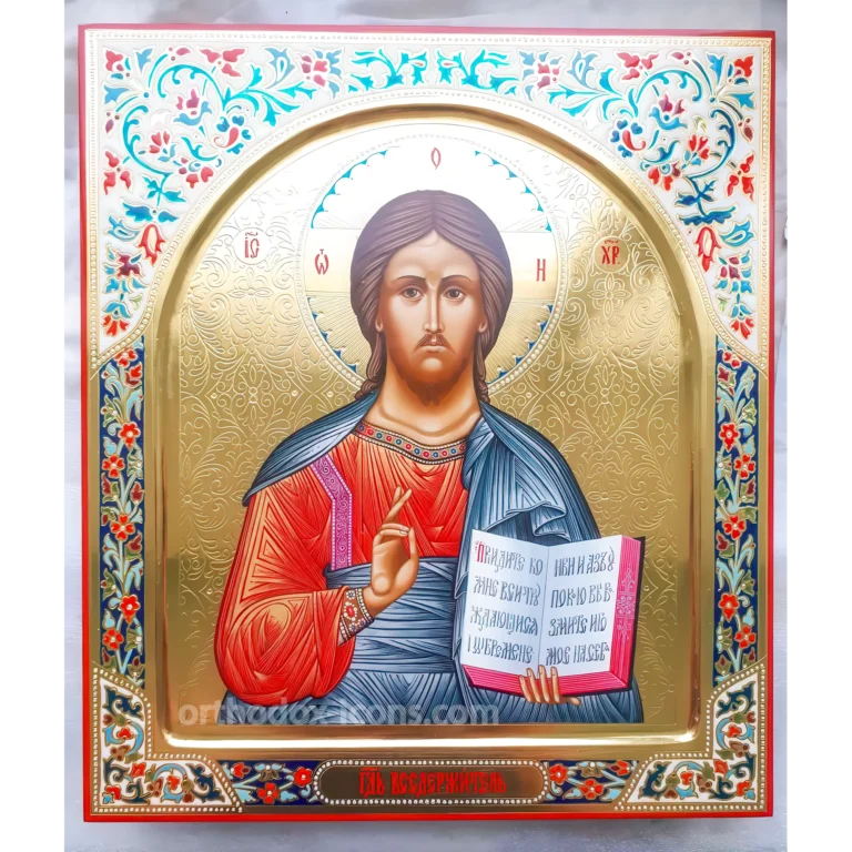 Orthodox Icon of Lord Almighty | Hand-Painted Pantocrator