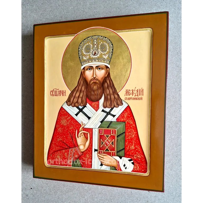 Orthodox Icon of St Methodius | Hand-Painted Hieromartyr Icon