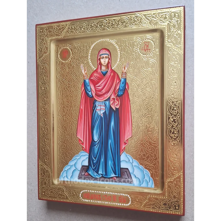 Orthodox Icon of Unbreakable Wall | Hand-Chased Gold Icon