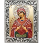Orthodox Icon of Virgin Mary Seven Arrows