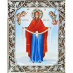 Protection of Our Lady Filigree Icon