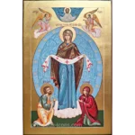 Protection of the Virgin Mary Orthodox Icon