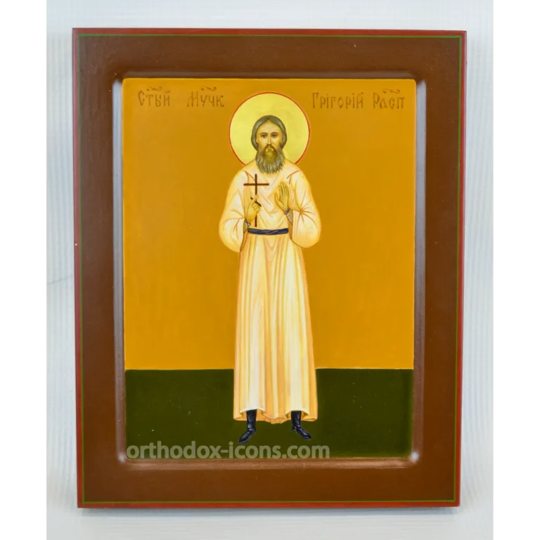 Rasputin Orthodox Icon | Hand-Painted Russian Iconographic Panel