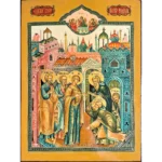 The Restored Icon St. Sergius's Vision of the Virgin Mary