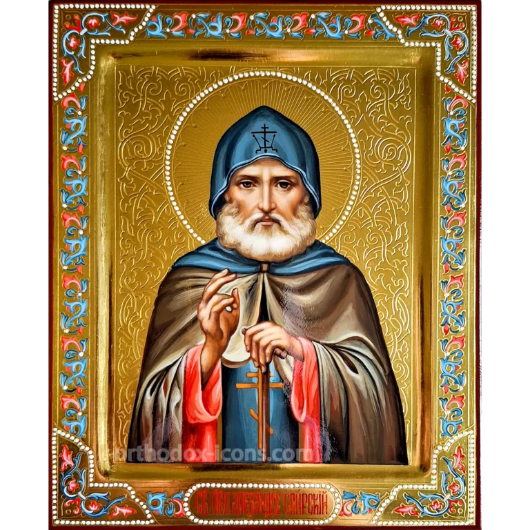 Saint Alexander of Svir Icon