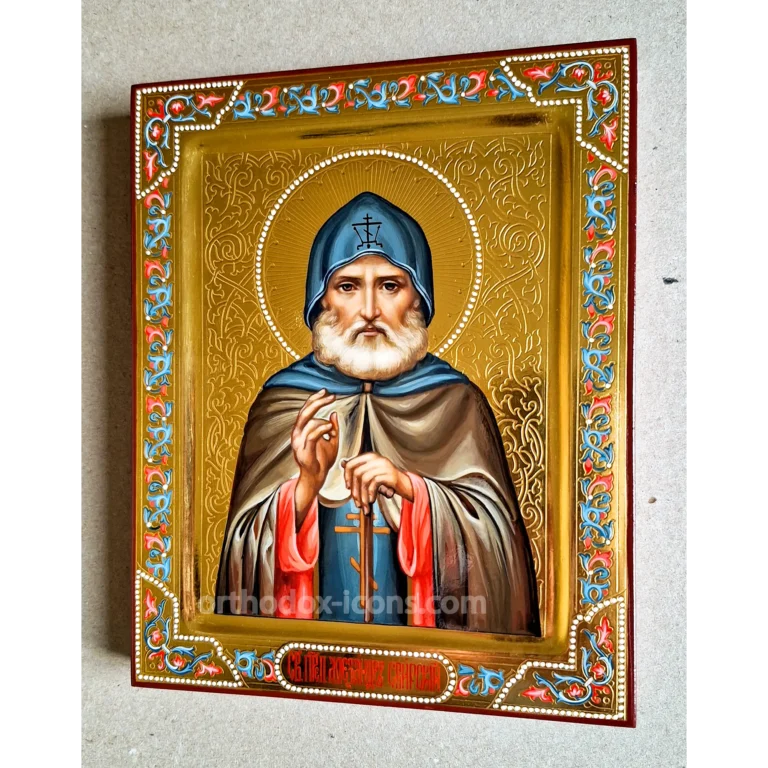 Saint Alexander of Svir Icon | Hand-Painted Orthodox Monastic Icon