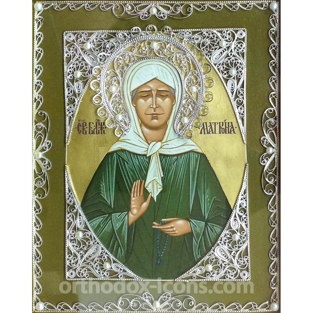 saint-matrona-filigree-icon-1 Saint Matrona Filigree Icon