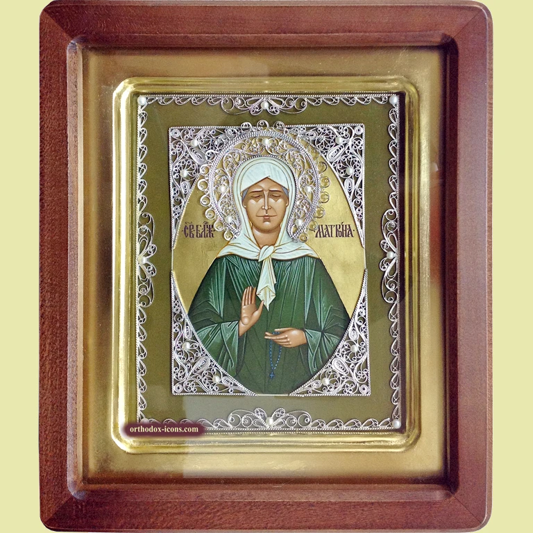 Saint Matrona Filigree Icon