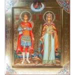 St. Catherine and St. Demetrius Orthodox Icon