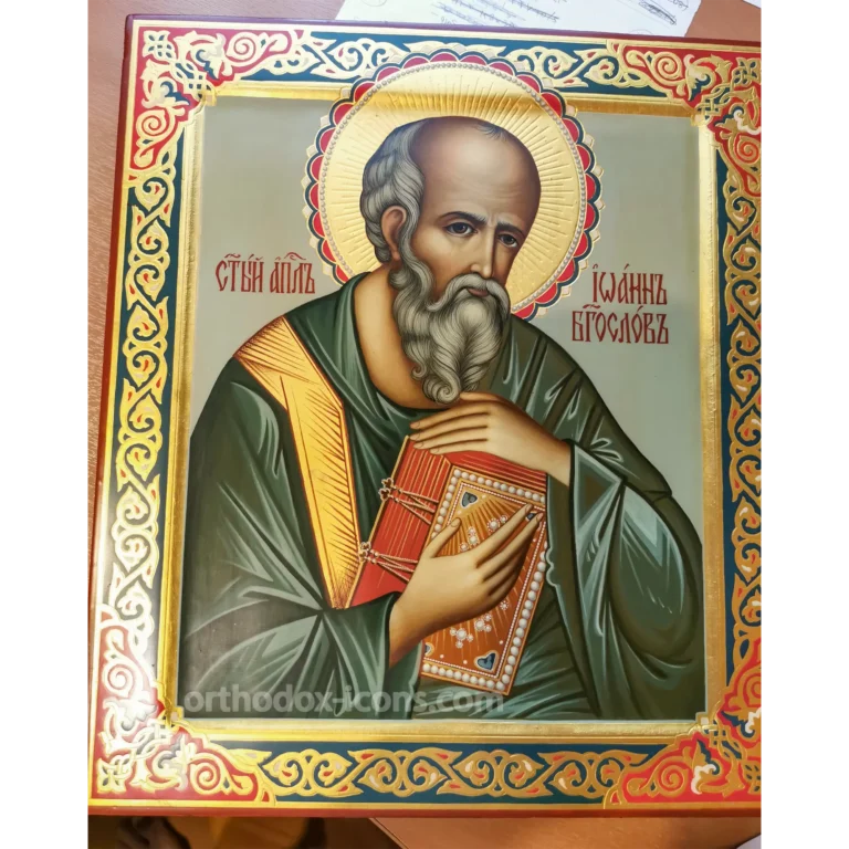 St. John the Theologian Orthodox Icon | Hand-Painted Apostle Icon