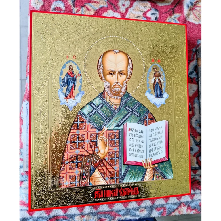 St. Nicholas the Wonderworker Orthodox Icon | Hand-Painted