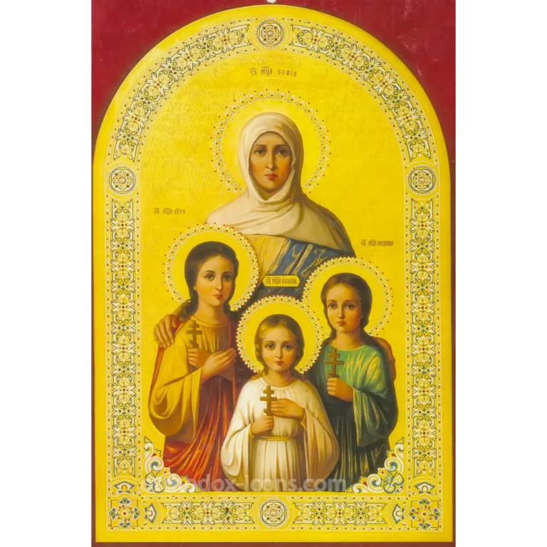 Sts. Sophia and her Three Daughters Icon