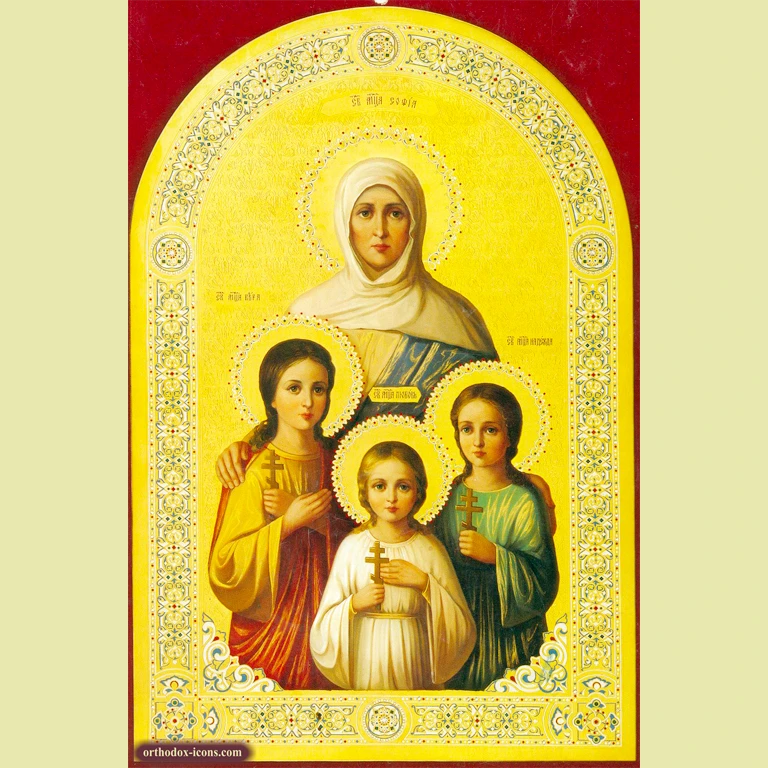 Sts. Sophia and her Three Daughters Icon