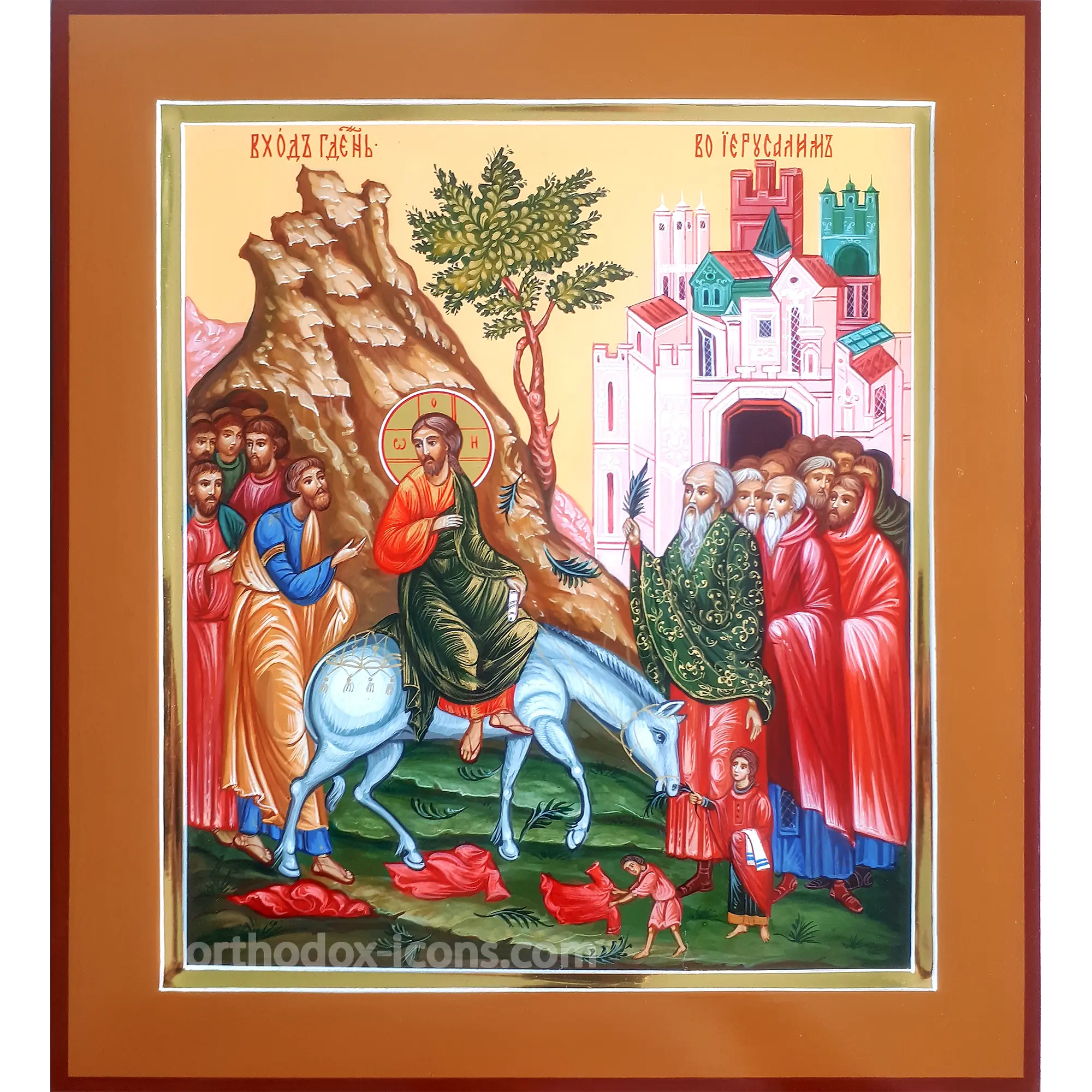 the-entry-into-jerusalem-orthodox-icon The Entry into Jerusalem Orthodox Icon