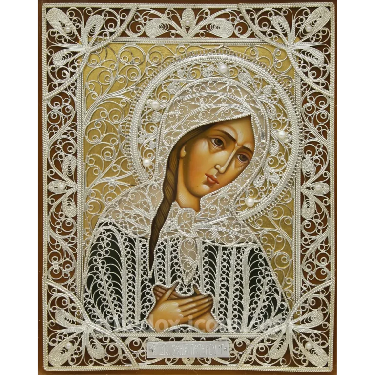 The Filigree Icon of St. Xenia