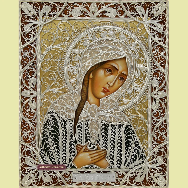 The Filigree Icon of St. Xenia
