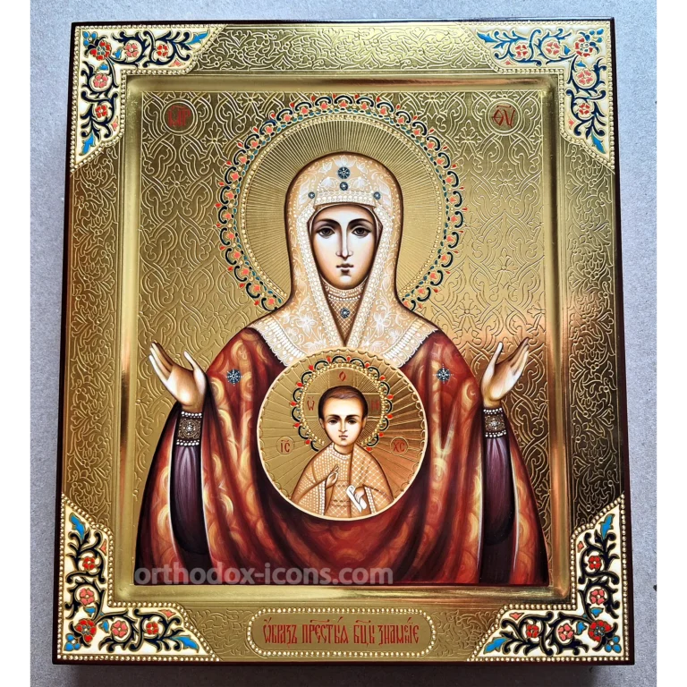 Virgin Mary of the Sign Icon | Hand-Painted Orthodox Icon