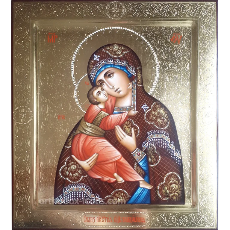Vladimir Virgin Mary Icon 27x31