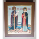 Peter and Fevronia Orthodox Icon 27x31