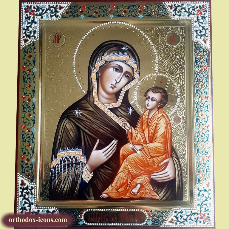 Tikhvin Icon of Virgin Mary 27x31