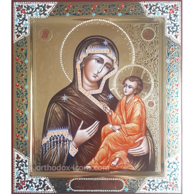 Tikhvin Icon of Virgin Mary 27x31