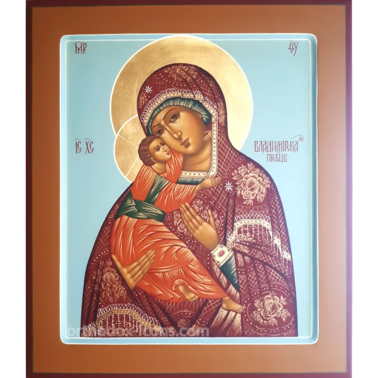 Vladimir Icon of Virgin Mary 27x31