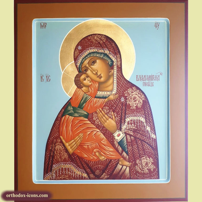 Vladimir Icon of Virgin Mary 27x31