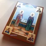 Orthodox Icon St. Nicholas and Natalia of Nicomedia