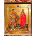 Orthodox Icon St. Demetrius and Mary of Egypt