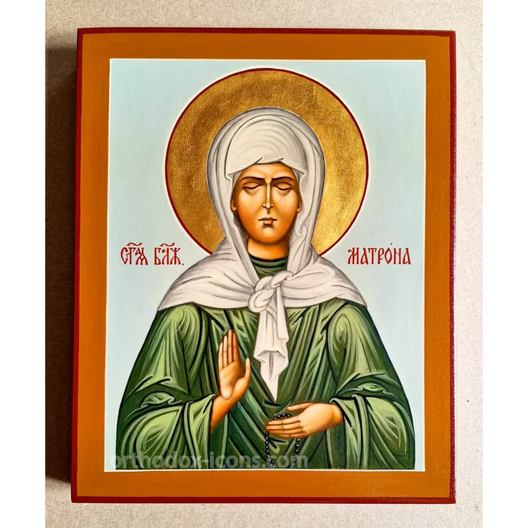 Saint Matrona of Moscow Icon | Hand-Painted Blessed Matrona Icon