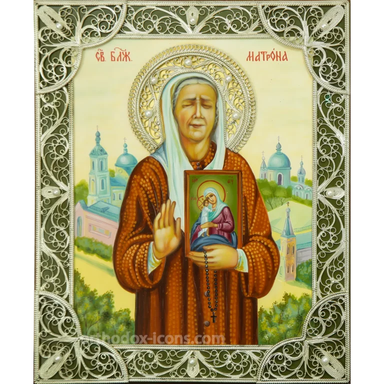 The Filigree Icon of Saint Matrona
