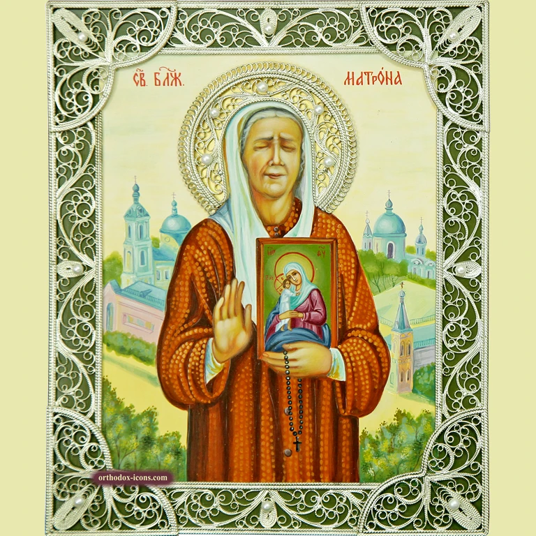 The Filigree Icon of Saint Matrona