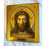 Hand Painted Icon of Christ in the Crown of Thorn