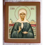 blessed matrona of moscow icon with rosary